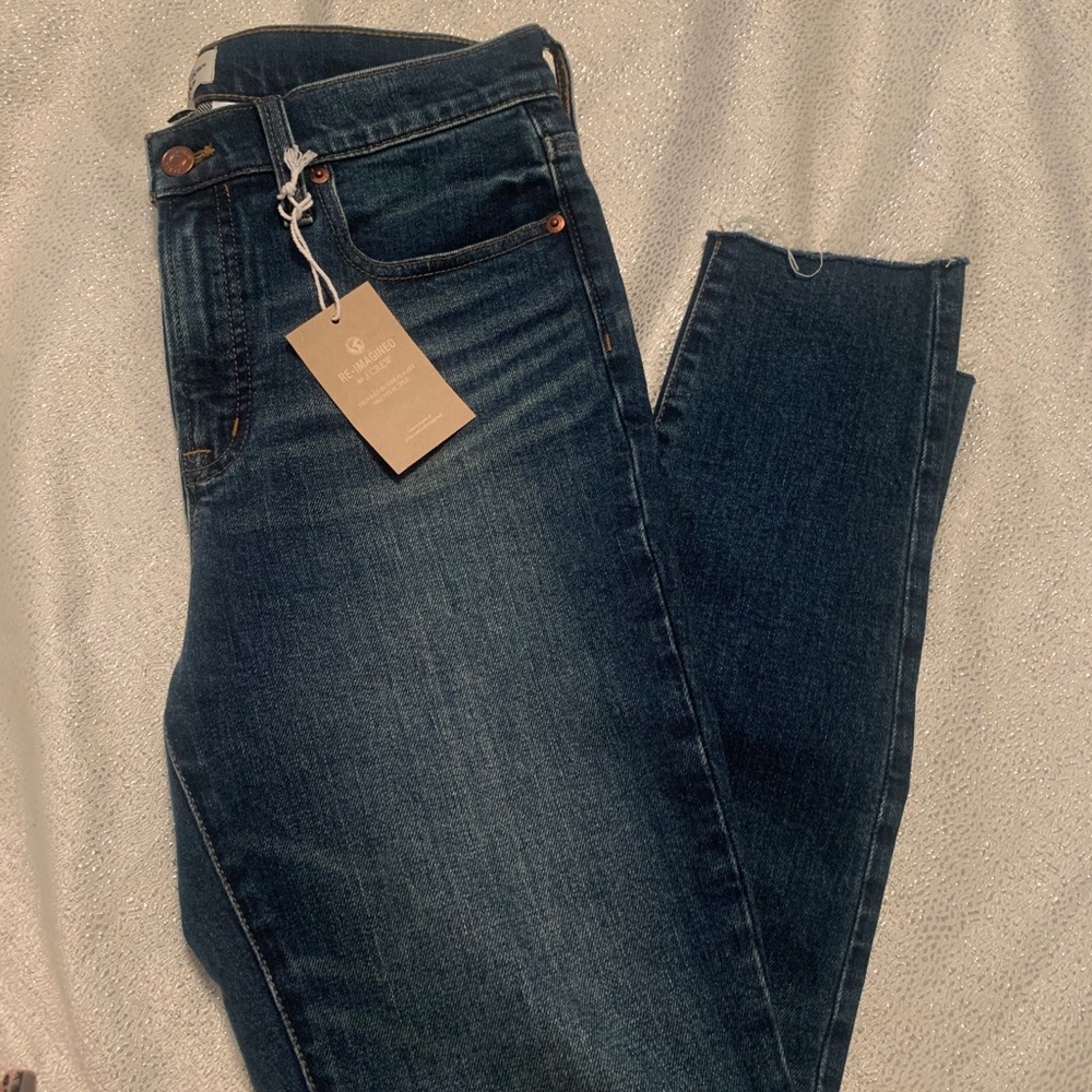 NWT 9” high rise toothpick jeans 28 long tall